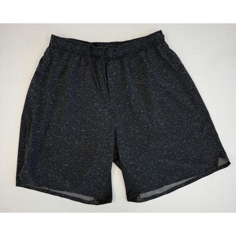 Lululemon Men's Surge Short 7 Inch Linerless Black Speckle Small